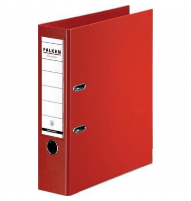Ordner Chromocolor 11285442, A4 80mm breit Kunststoff vollfarbig rot