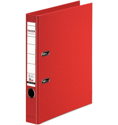 Ordner Chromocolor 11285871, A4 50mm schmal PP vollfarbig rot