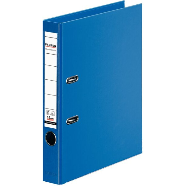 4014481084677 - Ordner Chromocolor 11285913 A4 50mm schmal PP vollfarbig blau 4014481084677 Falken