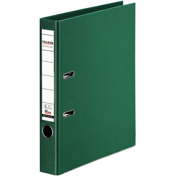 4014481084684 - Ordner Chromocolor 11285939 A4 50mm schmal PP vollfarbig grün 4014481084684 Falken