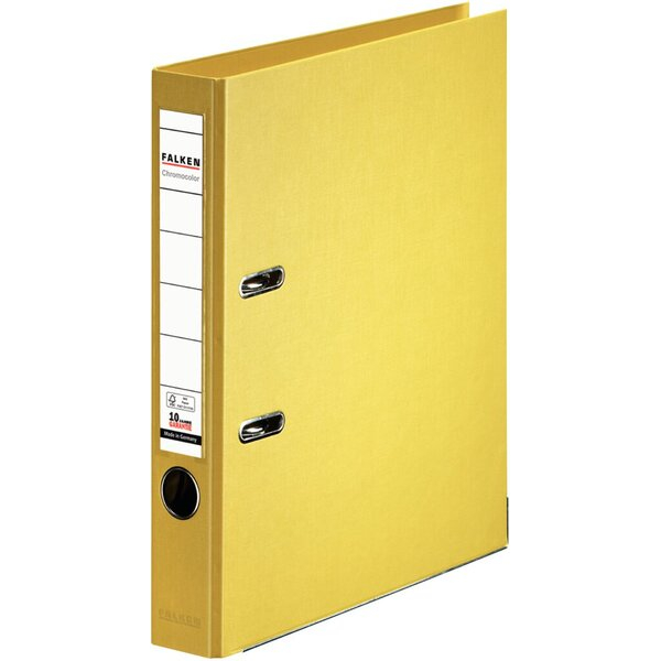 4014481084691 - Ordner Chromocolor 11285962 A4 50mm schmal PP vollfarbig gelb 4014481084691 Falken