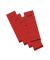 Rückenschilder kurz/breit rot 60x190mm