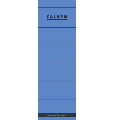 Rückenschilder kurz/breit blau 60x190mm