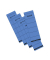 Rückenschilder kurz/breit blau 60x190mm