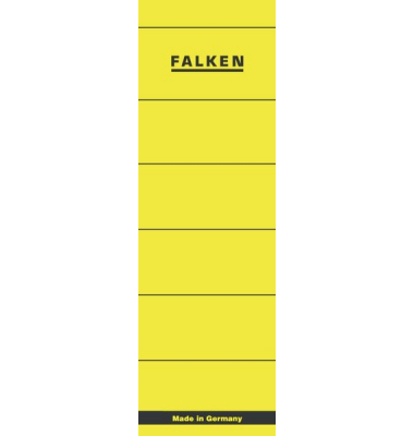 R&uuml;ckenschilder 11286838, gelb, breit/kurz, 60x190mm, selbstklebend