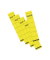 R&uuml;ckenschilder 11286879, gelb, schmal/kurz, 36x190mm, selbstklebend