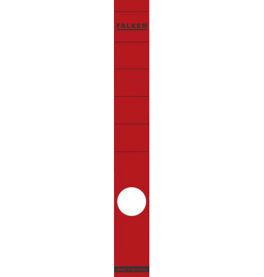 Rückenschilder lang/schmal rot 36x290mm