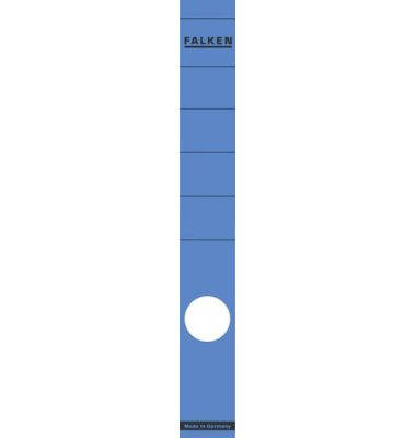 Rückenschilder lang/schmal blau 36x290mm