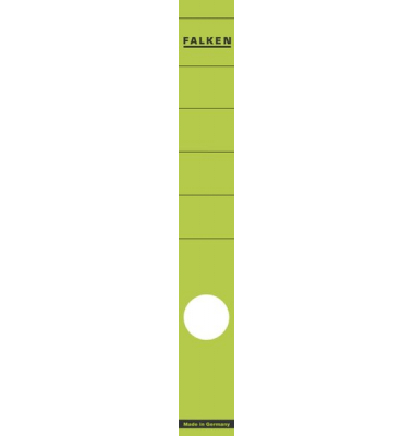 Rückenschilder lang/schmal grün 36x290mm