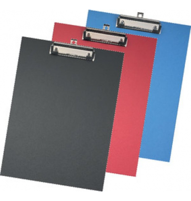Klemmbrett 11288339 A4 schwarz Karton mit Papierüberzug inkl Aufhängeöse 