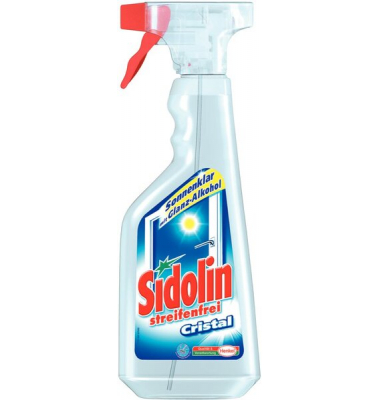 Sidolin Streifenfrei Cristal 500ml, Schaum-und Sprühpistole