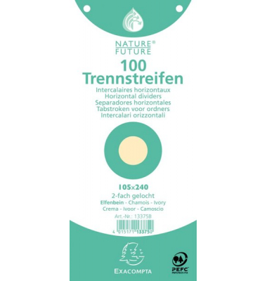 Trennstreifen 13375B chamois 190g gelocht 24x10,5cm 