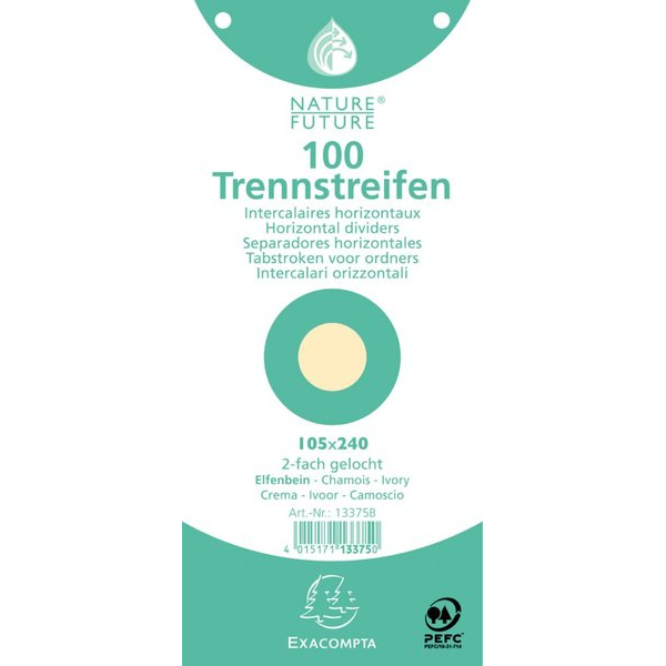 4015171133750 - Trennstreifen 13375B Premium chamois 190g gelocht 24x105cm 4015171133750 100 Stück