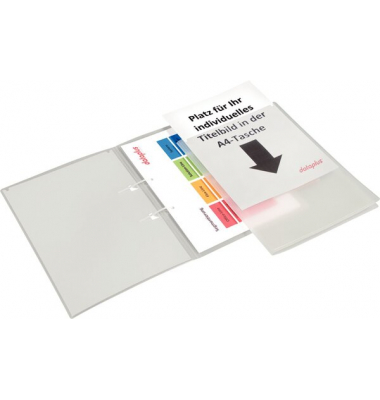 Schnellhefter Dataplus 4025041086, A4, transparent, Polypropylen (PP)-Folie, Vorderdeckel transparent