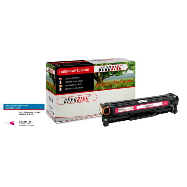 4016058000318 - Toner BRG851198 (kompatibel zu HP Color Laserjet Pro M 476) magenta ca 2700 Seiten 4016058000318 Büroring