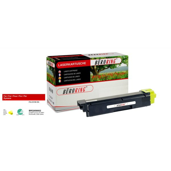 4016058001919 - Toner BRG858052 (kompatibel zu yocera FS-C5150DN) gelb ca 2800 Seiten 4016058001919 Büroring