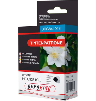 Druckerpatrone BRG841018 (kompatibel mit HP), schwarz, ca. 505 Seiten