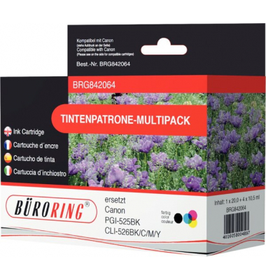 Multipack Tintenpatronen farbig für Canon Pixma IP4850,IP4950,MG5120