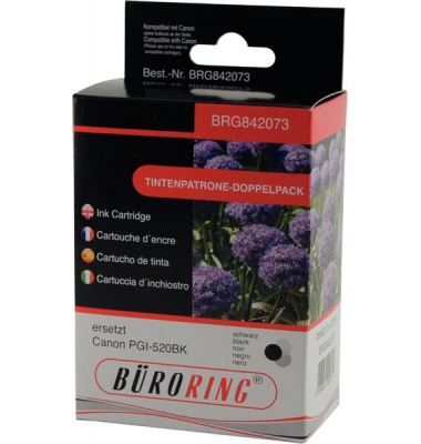 Dual Pack schwarz für Canon iP3600, iP4700, MP540, MP550,MP560
