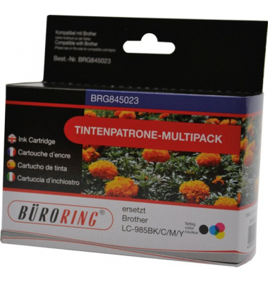 Druckerpatrone BRG845023 (kompatibel mit Brother), farbig, 1x1310/3x265 Seiten