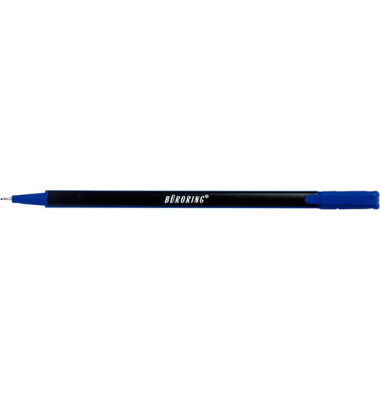 Fineliner, 241003, schwarz/blau (Schreibfarbe: blau), 0,7mm