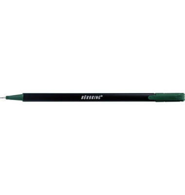 Fineliner, 241004, schwarz/gr&uuml;n (Schreibfarbe: gr&uuml;n), 0,7mm