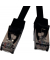 Patchkabel CAT 6A S/FTP, 1m, schwarz