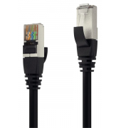 Netzwerkkabel BRG811007, schwarz, CAT 6a, RJ45, 7,5m