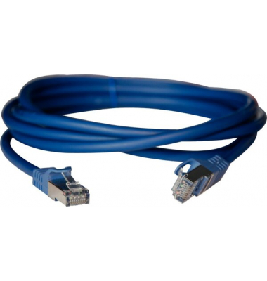 Patchkabel CAT 6A S/FTP, 2m, blau