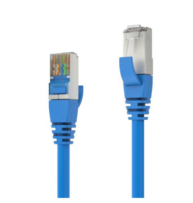 Patchkabel CAT 6A S/FTP, 10m, blau