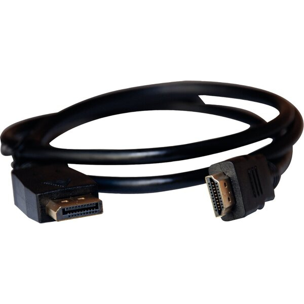 4016058013554 - DisplayPort auf HDMI Kabel 10m schwarz 4016058013554 Büroring