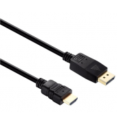 DisplayPort auf HDMI Kabel 1,5m, schwarz