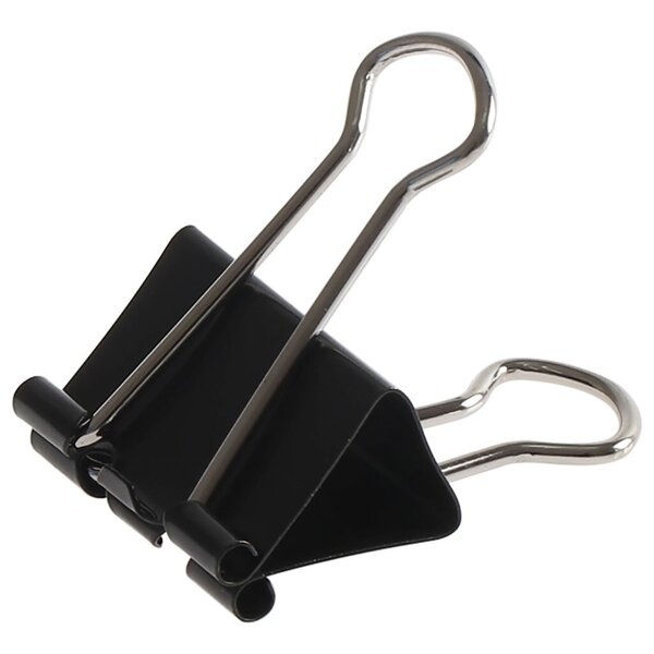 4016058016128 - Foldbackklammern schwarz vernickelt 25mm lang 4016058016128 BRG120125 12 Stück
