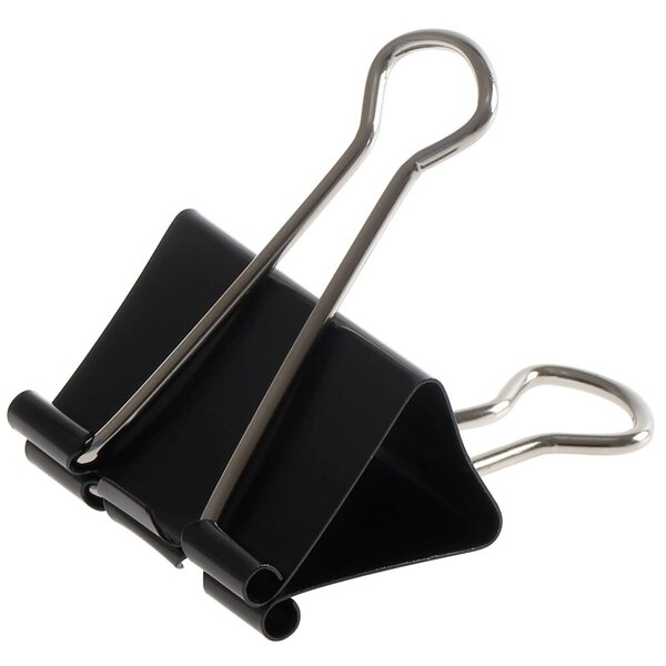 4016058016357 - Foldbackklammern schwarz vernickelt 41mm lang 4016058016357 BRG120141 12 Stück