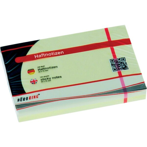 4016058020958 - Haftnotiz FSC 100 Blatt pastellgelb 50x75mm 4016058020958 Bür