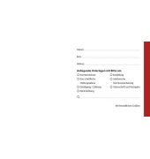 Übersendungszettel ohne Beruf (B x H) 210 x 105,