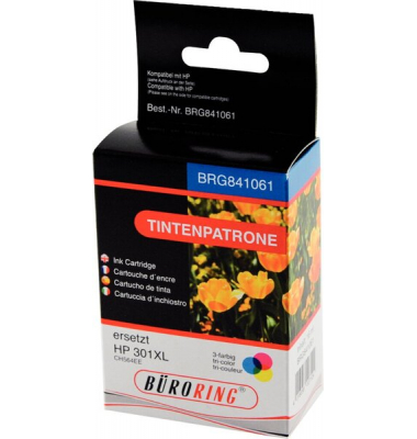 Druckerpatrone BRG841061 (kompatibel mit HP), cyan/magenta/gelb, ca. 440 Seiten