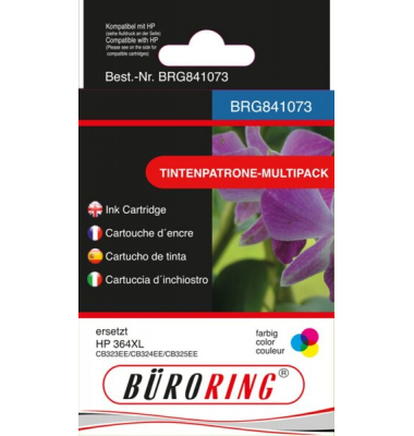 Druckerpatrone BRG841073 (kompatibel zu HP), cyan/magenta/yellow, ca. 3x890 Seiten