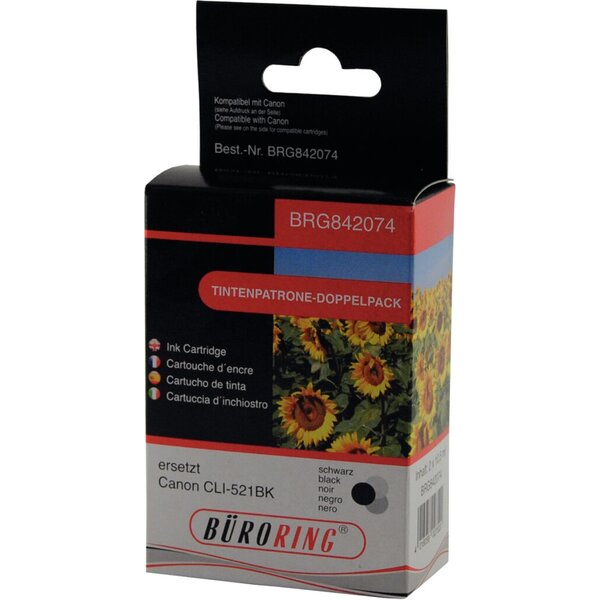 4016058027520 - Dual Pack Photo schwarz für Canon PIXMA iP3600 iP4700 MP540 MP550 4016058027520 BRG842074 2 Stück