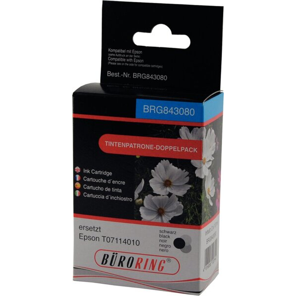4016058027544 - Dual Pack schwarz für EPSON DX9400 SX115 SX210 SX215 SX218 4016058027544 BRG843080 2 Stück