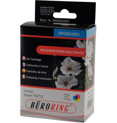 Druckerpatrone BRG843081 (kompatibel mit Epson), farbig, ca. 3x355 Seiten