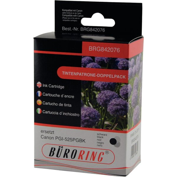 4016058027629 - Dual Pack schwarz für Canon iP4850 iP4950 MG5150 MG5250 4016058027629 BRG842076 2 Stück
