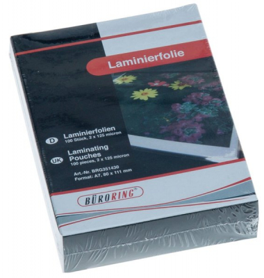 Laminierfolien A7 2 x 125 mic glänzend
