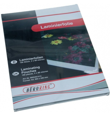 Laminierfolien 351414, A3, 297x420mm, 80mic, gl&auml;nzend