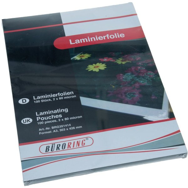 4016058028114 - Laminierfolien A3 2 x 80 mic glänzend 4016058028114 351414 100 Stück