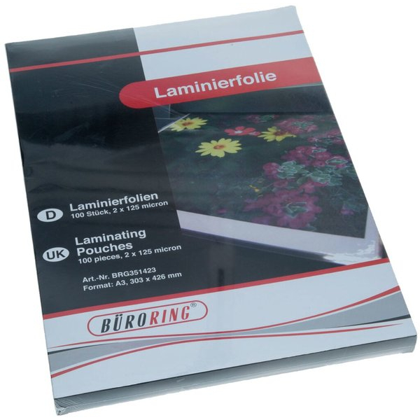 4016058028138 - Laminierfolien A3 2 x 125 mic glänzend 4016058028138 351423 100 Stück