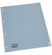Kunststoffregister BRG620182, Jan bis Dez, A4, 125&micro;m, graue Taben