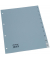 Büroring Register, 1-10, A4, PP-Folie, grau, 125 my