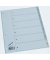 Büroring Register, 1-6, A4, PP-Folie, grau, 125 my