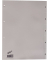 Kunststoffregister BRG620176, 1 bis 5, A4, 125&micro;m, graue Taben, 5-teilig